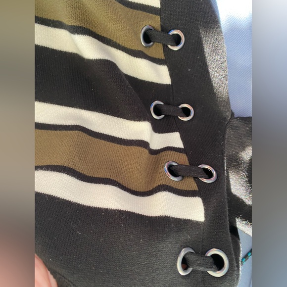 NWT Karen Millen Striped Bodycon Dress -Size XS - Picture 10 of 11